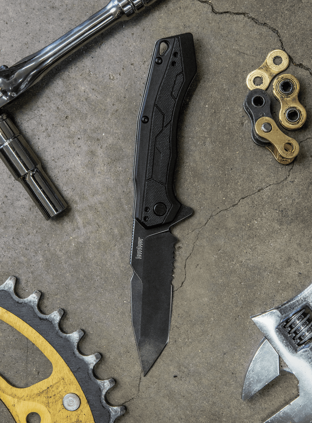 Kershaw Analyst Folding Pocket Knife, 3.25" Blade with Assisted Opening