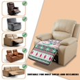 thumbnail image 6 of Kuiaobaty Cherry Blossom Print Armless Recliner Chair Covers, Aztec Hummingbird Print Non Slip Sofa Cushion Slipcover, Decorative Quilted Furniture Protector, Machine Washable, 6 of 7