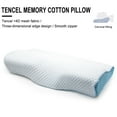 thumbnail image 4 of Neck Pillow for Sleeping, Ergonomic Cervical Neck Pillow for Neck Pain Relief, Memory Foam Pillow fit Neck Contour, Bed Pillow for Side Back Stomach Sleepers (Blue, Standard Size), 4 of 5