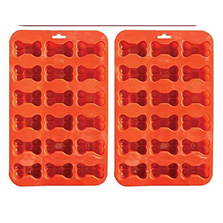 

2 Pack Value Silicone Molds Pet Mini Treat Bones Animal Bones for Homemade Dog & Cat Treats Baking Chocolate Candy Oven Microwave Freezer Safe (Mini Bone ( 2 Pack ))