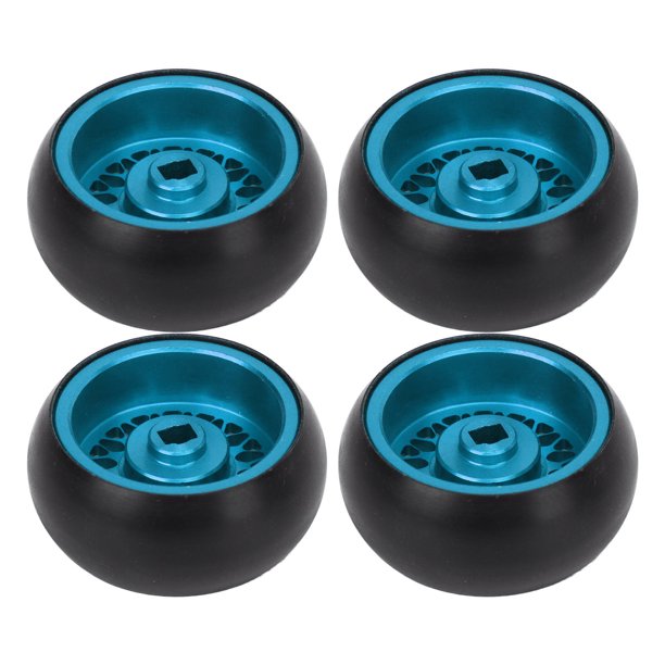 RC Drift Tire 4 PCS Aluminum Alloy Plastic High Wear Resistance RC Replacement Drift Tires Slippy Surface for 1/28 RC Car ANGGREK Otros