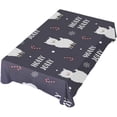 thumbnail image 2 of GZHJMY Christmas Llamas Holly Jolly Rectangle Tablecloth for Kitchen Dining Room Party Table Cover Home Decor 54"(W) x 72"(L), 2 of 7