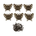 thumbnail image 2 of Cierre de Gabinete BLESIY de aleación de zinc Bronce Antiguo con Diseño de Mariposa 2 piezas, 2 of 8