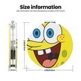 thumbnail image 3 of Pofeuu SpongeBob SquarePants pour Miroir de Maquillage Portable de Poche Couverture en PU Miroir de Voyage Compact avec Verre Double Face Normal et Grossissant Forme Ronde, 3 of 9
