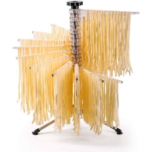 Nudeltrockner Fr Bis Zu 2kg Nudeln, Pastatrockner Pasta, Arml?nge 20cm 16 Abnehmbaren Armen, Edelstahl, Faltbar -spaghetti-trockner, Pasta Drying Rack