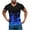 Blue, variant on Odeerbi Men's Graphic T-Shirts Casual Fitness Sports Gradient Printing Shirt V-neck Short Sleeve Blouse Purple