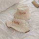 thumbnail image 5 of Gorro de lavabo para niños con estampado de letras lindas y lindas de estilo coreano, para niños y niñas, de viaje, con parte superior plana y resistente al sol, estilo occidental, 5 of 6