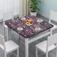 thumbnail image 3 of Pink Breast Cancer and Love Square Fitted Tablecloth with Elastic Edge,Square Table Cover,Washable Elastic Table Cover for Home Kitchen Party Decor 36"x36", 3 of 6