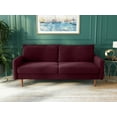 thumbnail image 1 of Koby Home Sectional Sofa Sleeper Couch 3-Seater Sofas 70" Couches for Living Room Burgundy Red, 1 of 7