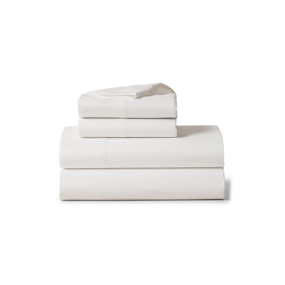 Ralph Lauren Lovan Jacquard Organic Cotton Fitted Sheet in True Parchment King