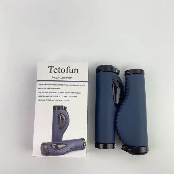 Tetofun Motorcycle Parts, Dirt Bike Grips Cover,Anti-Slip Motorcycle Grips with Convex Texture to Protect Original Grip & Provide Cozy Hold,Soft Motorcycle Accessories