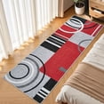 thumbnail image 3 of Modern Washable Area Rugs, Contemporary Geometric Circles Carpet with Non-Slip Backing, 3 of 8