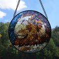 thumbnail image 2 of Christmas Lion Suncatchers, Lion Stained Glass Window Hangings, Lion Christmas, Lion Decor, Lion Ornament Christmas For Families Relaxing Gifts For Women - 172HD402, Lion Stained Glass Window, 2 of 5