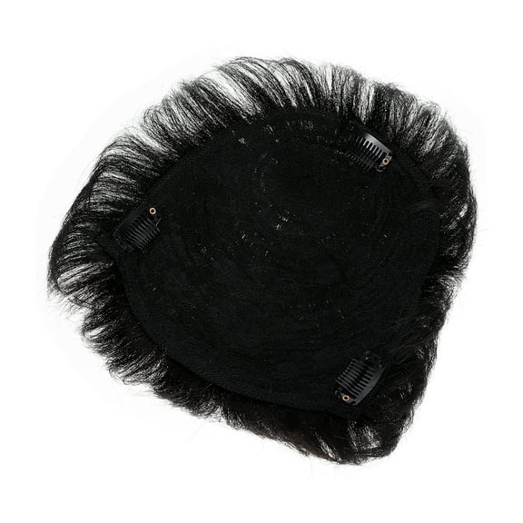 Bald Replacement Hair Male Patch Shavers Balding Hairpiece Man Black