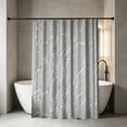 thumbnail image 4 of Polyester Shower Curtain, Waterproof Bathroom Partition Curtain with Metal Grommets, Tone Decorative Curtain for Home Bath, Guest Bath, and Compact Spaces, 4 of 6