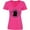Hot Pink, variant on Labrador Retriever Black Lab Women's V-Neck T-Shirt
