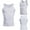 White, variant on POP CLOSETS Mens Slimming Body Shaper Vest Abdomen Compression Tank Top Tummy Control Vest Thermal Shapewear Belly Hiding Undershirts
