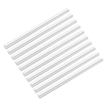 Uxcell 10 Pcs Aluminum Rods, 3/16" Dia 4"Long Solid Round Rod Stick 6061 Extruded Lathe Bar Stock Aluminum Metal Rods