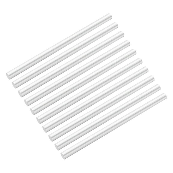 Uxcell 10 Pcs Aluminum Rods, 3/16" Dia 4"Long Solid Round Rod Stick 6061 Extruded Lathe Bar Stock Aluminum Metal Rods