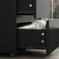 thumbnail image 5 of Nightstand with Drawers, Modern Bedroom End Table with No Handle, Wooden Bedside Storage Cabinet, 5 of 15