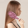 thumbnail image 3 of Leopard Print Hair Brush, Detangler Hairbrush with Cushion Grip, Stylish Animal Pattern for Women, Girls, Kids, Wet Dry Hair Detangling, Daily Scalp Massage Comb, Travel-Friendly Gift, 3 of 8
