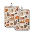 thumbnail image 7 of Yayeee Pot Holders Kitchen Heat Resistant with Pocket 7"x9.8" Cotton Oven Cooking Hot Pads, Fall Acorns Pattern, 7 of 7