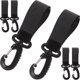 thumbnail image 2 of 6pcs ganchos de cochecito para bebés bolsas de pañales ganchos colgantes clips de bolsas de cochecito, 2 of 5