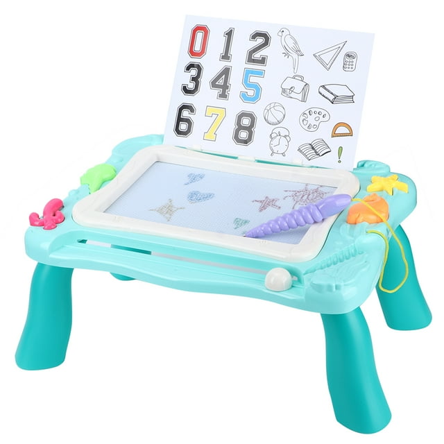 Mesa De Tablero De Garabato Multifuncional De Bricolaje, Tablero De Garabato, Magnético Para Niños Pequeños