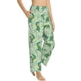 thumbnail image 2 of Uemuo Cute Dinosaurs in Space Pattern Women's Wide Leg Palazzo Lounge Pants with Pockets Light Weight Loose Comfy Casual Pajama Pants-Medium, 2 of 9