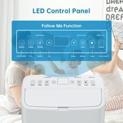 15,000 BTU Portable Air Conditioner Cools up to 800 sq.ft, 4-in-1 Portable AC Units with Fan & Dehumidifier for Large Room, Department, Office