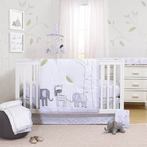 Little Haven Elephant Park 3 Piece Crib Bedding Set ...