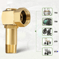 ckepdyeh Garden Hose Adapter Brass Replacement Part Swivel Hose Reel