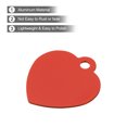 thumbnail image 4 of Unique Bargains Pet ID Tags, Metal Engraving Tags, Heart-Shape Dog ID Tag, Red Blank Tags with Key Rings, 10 Pack, 4 of 7