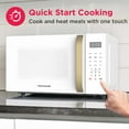 thumbnail image 3 of Frigidaire 1.1 cu. ft. 900 Watt Countertop Microwave, White and Gold, 3 of 12
