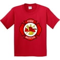 thumbnail image 3 of Inktastic Maltese Cross Firefighter Youth T-Shirt, 3 of 5