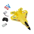 thumbnail image 3 of Avión de control remoto RC con estabilizador giroscópico de espuma, regalo de cumpleaños, planeador de juguete para niños, niñas, adultos y niños. Amarillo, 3 of 8