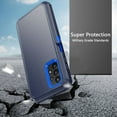 thumbnail image 5 of TASHHAR Samsung Galaxy A23 5G Case with Belt Clip Holster+Privacy Screen+Lens Protector Military Grade Protection 3 in 1 Shockproof Armor Durable Detachable for Galaxy A23 5G Phone - Dark Blue+Blue, 5 of 8
