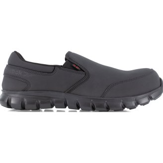 Florsheim Mens Work Shoe Leather XTR Composite Toe Slip Oil Resisting Black 8.5D Florsheim Mens Work Shoe Leather XTR Composite Toe Slip Oil  main image 4