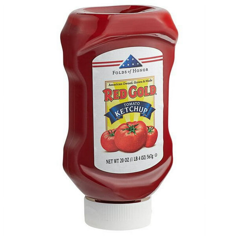Premium Tomato Ketchup 20 oz Sqeeze Bottle, Red Gold