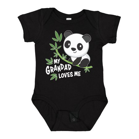 

Inktastic My Grandad Loves Me- Cute Panda Gift Baby Boy or Baby Girl Bodysuit