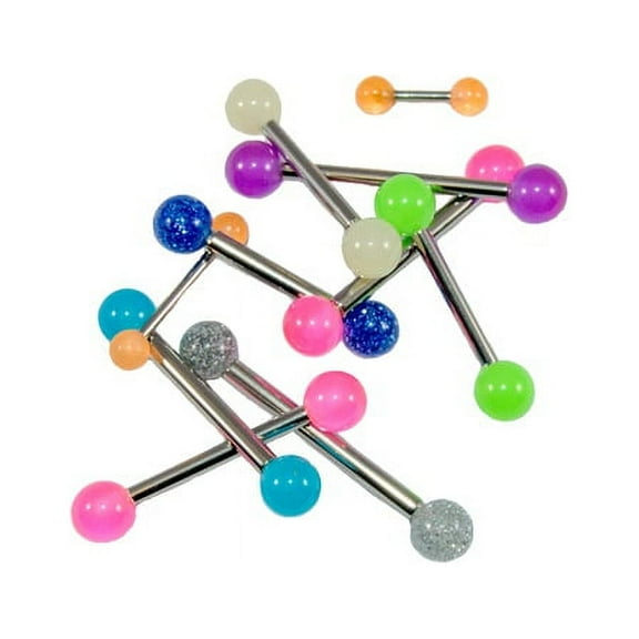 Straight Barbells Mixed Gauges and Lengths - 10 Pack