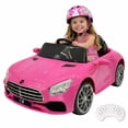 thumbnail image 1 of Carro Eléctrico Montable YEI Rosa Control Remoto Luces LED Bluetooth USB, 1 of 7