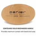 thumbnail image 2 of Parker Safety Razor Natural Boar Bristle Military Style Hair and Beard Brush with Genuine Beechwood Handle, 2 of 5