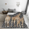 thumbnail image 4 of Giraffe Blanket Giraffe Throw Blankets Cozy Fleece Flannel Blanket Soft Warm Plush Lightweight Blanket Giraffe Gifts for Women Men Boys Girls Adults Kids for Couch Sofa Bed 60"X80", 4 of 6