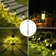 thumbnail image 2 of 10 luces solares para jardín - LED plateadas, luz cálida, 2 of 4