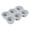 Gray, variant on CoreLiving 6-Cup Silicone Muffin Pan Nonstick Flexible Round Cupcake Baking Mold for Oven and Air Fryer Baking Sheets, Heat Resistant Grey