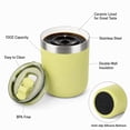 thumbnail image 3 of Ozark Trail 10oz Ceramic Lined Stainless Steel Lowball Tumbler with Magnetic Tritan Transparent Slider Lid, Yellow, 3 of 17