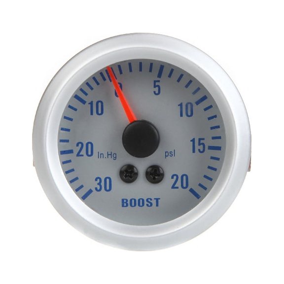 Carevas Turbo Boost / Vacuum Gauge Meter for Auto Car 2" 52mm 0~30in.Hg / 0~20PSI Blue Light