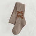 thumbnail image 5 of Bovxnpu Girls Leggings Kids Girls Knit Cotton Bow Tights Dance Leggings Bottoms, 5 of 8