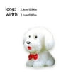 thumbnail image 2 of Decoraciones de Perro Matsuzay Resina Miniaturas Blanco, 2 of 6